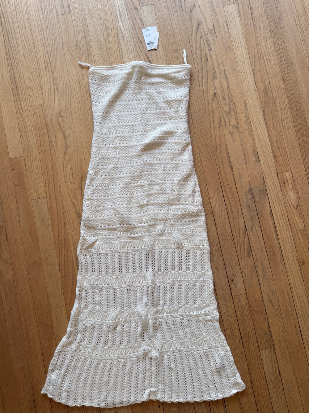 Abercrombie Strapless Crochet-Style Maxi Dress — Size M - Picture 2 of 2